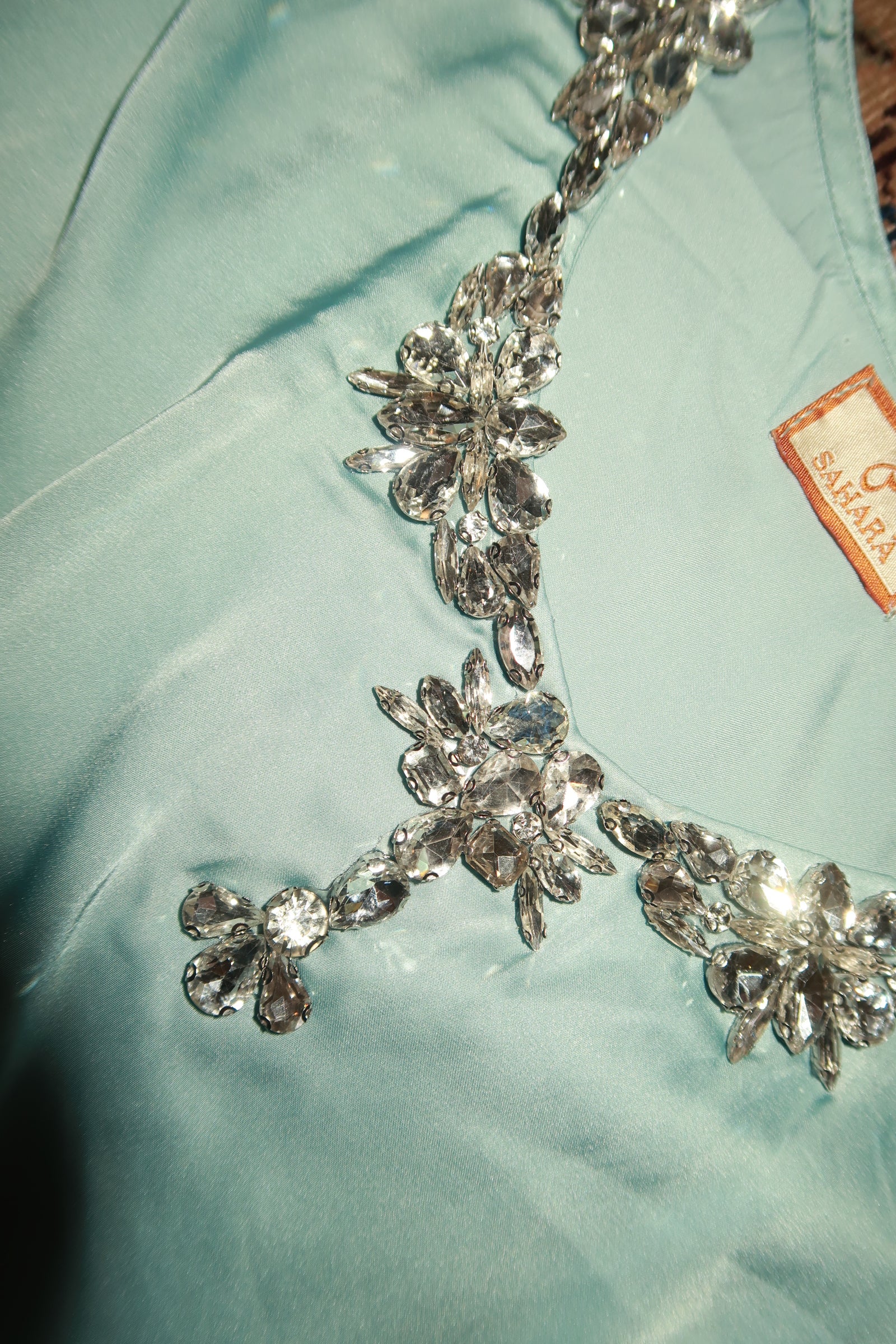 Saar Beaded Kaftan - Tiffany Blue (L/XL) Saar Beaded Kaftan - Tiffany Blue (L/XL)