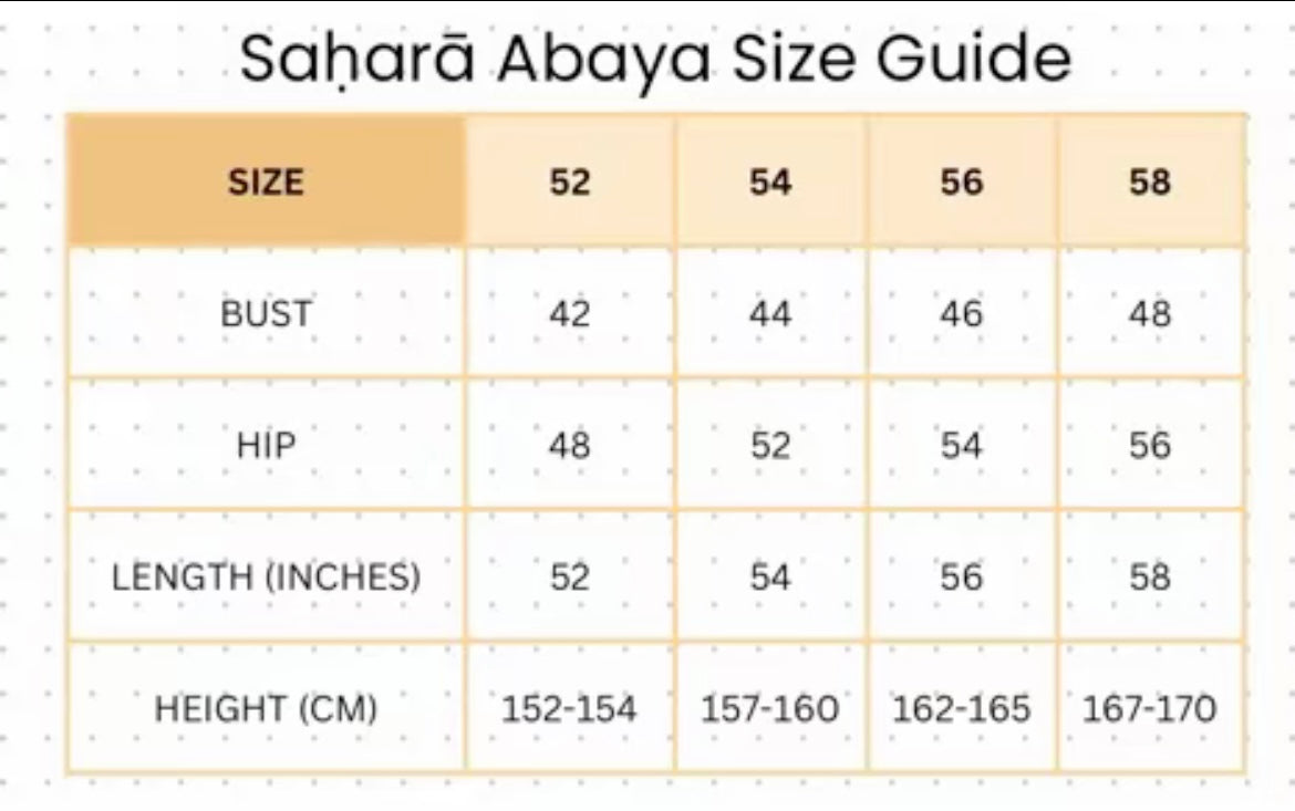 (Minor Defect) Saḥarā Beaded Abaya