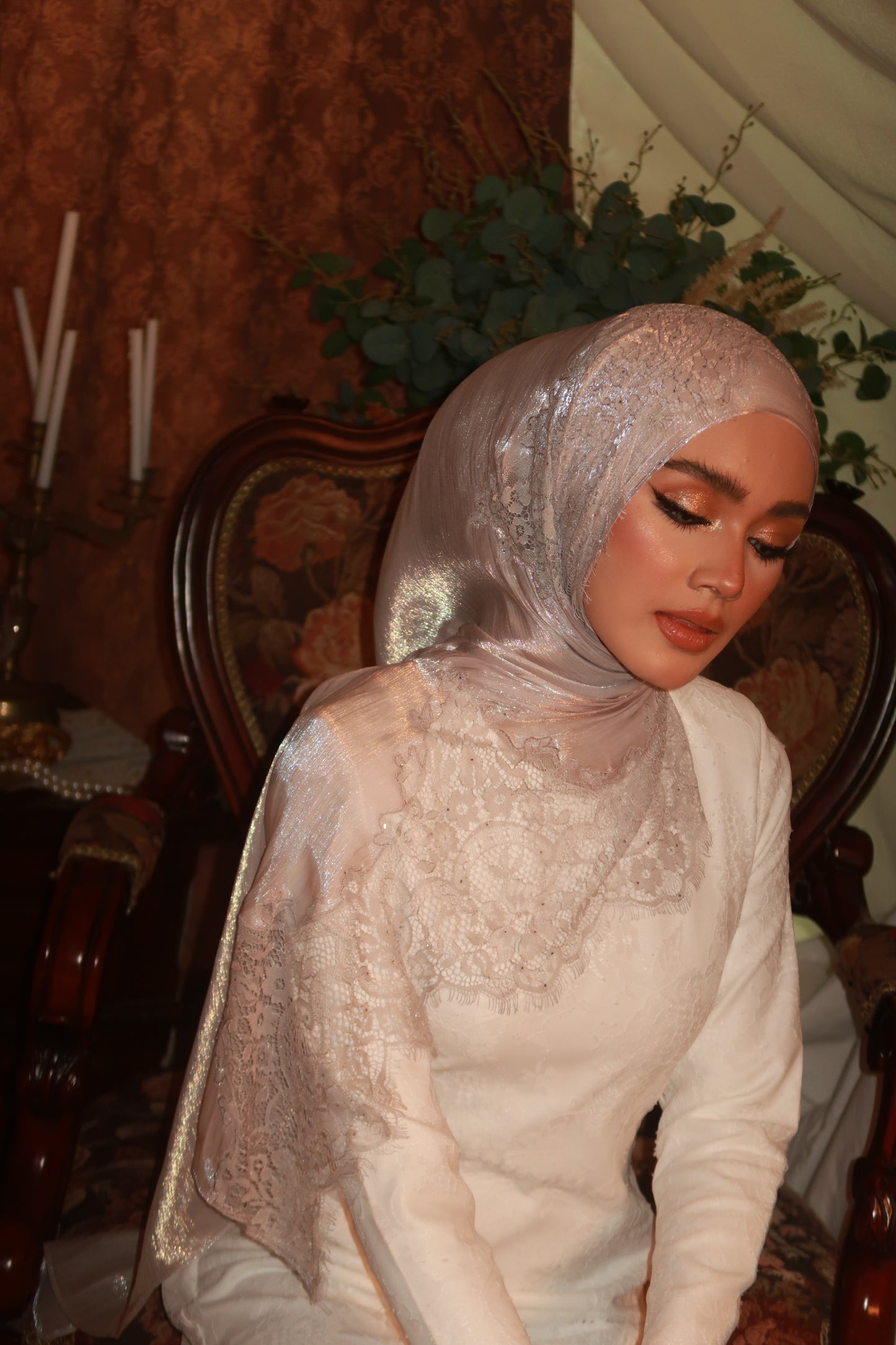 Diamond Lace Shawl - Silverine
