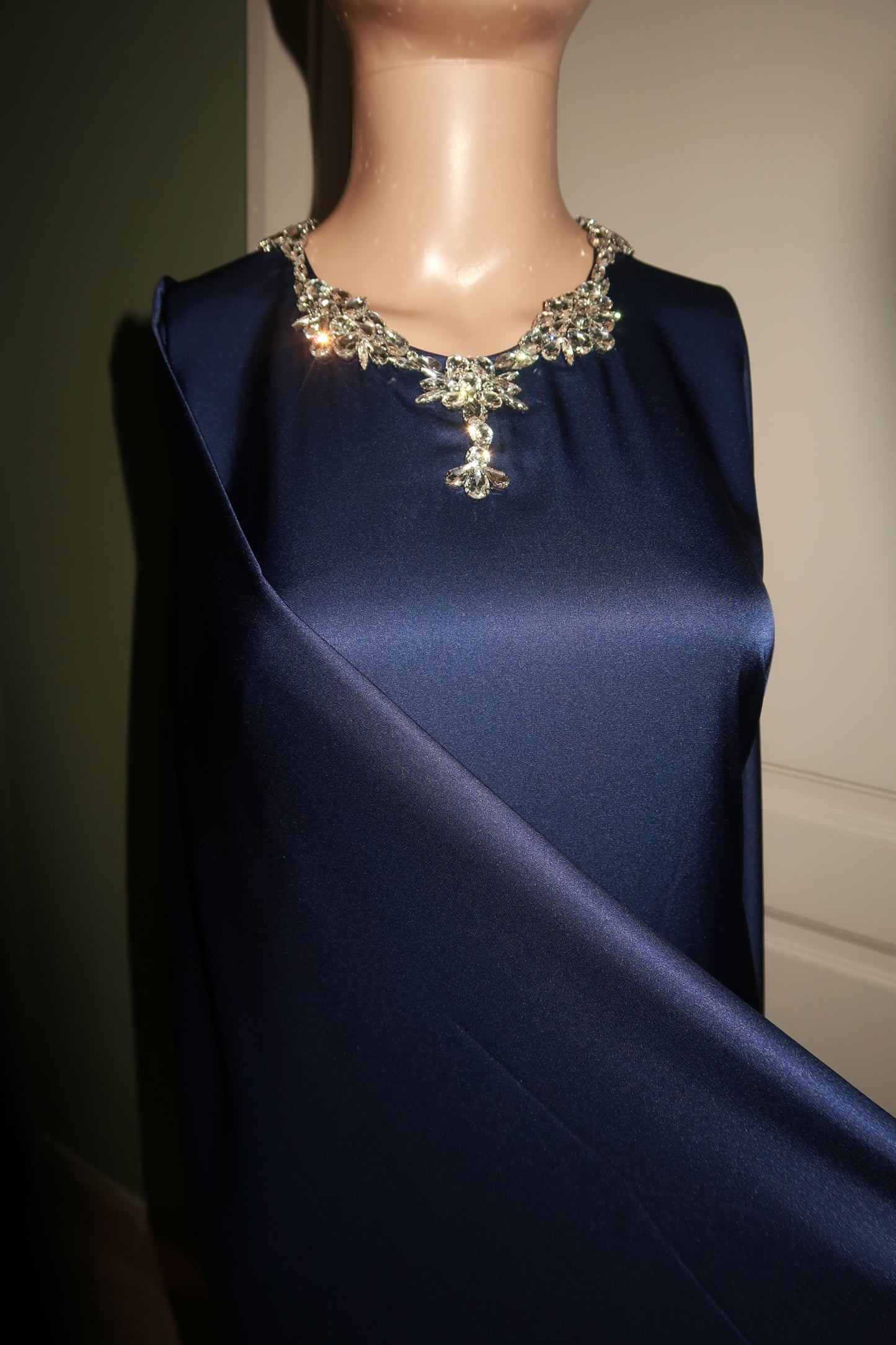 Saḥarā Beaded Kaftan - Atlantic Blue